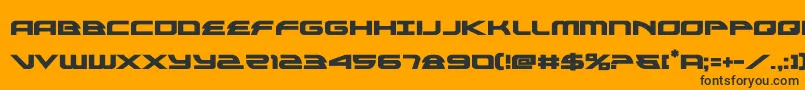 alexisv3bold Font – Black Fonts on Orange Background