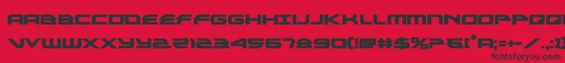 fuente alexisv3bold – Fuentes Negras Sobre Fondo Rojo