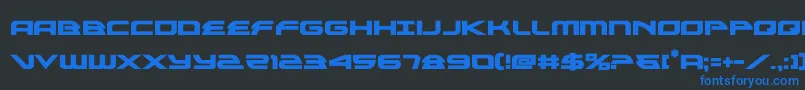 alexisv3bold Font – Blue Fonts on Black Background