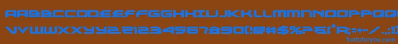 alexisv3bold Font – Blue Fonts on Brown Background