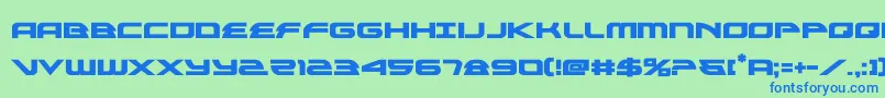 alexisv3bold Font – Blue Fonts on Green Background