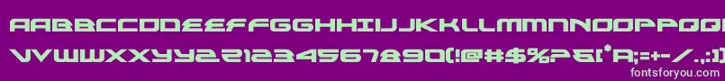 alexisv3bold Font – Green Fonts on Purple Background