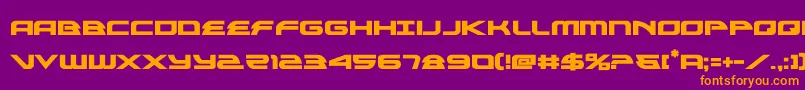 alexisv3bold Font – Orange Fonts on Purple Background