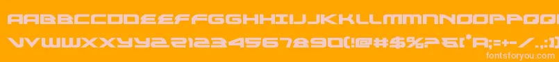 alexisv3bold Font – Pink Fonts on Orange Background