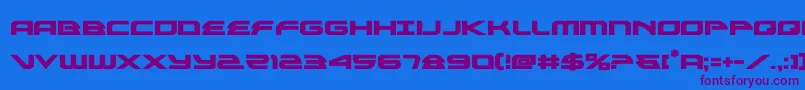 alexisv3bold Font – Purple Fonts on Blue Background