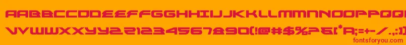 alexisv3bold-fontti – punaiset fontit oranssilla taustalla