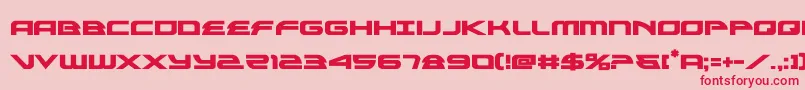 alexisv3bold-Schriftart – Rote Schriften auf rosa Hintergrund