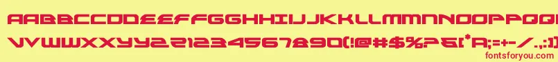 alexisv3bold Font – Red Fonts on Yellow Background