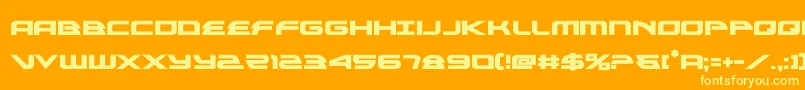 alexisv3bold Font – Yellow Fonts on Orange Background