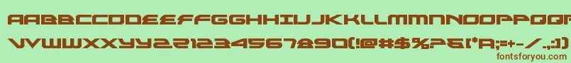 alexisv3bold Font – Brown Fonts on Green Background