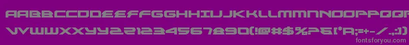 Czcionka alexisv3bold – szare czcionki na fioletowym tle