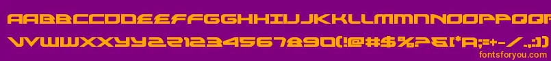 alexisv3bold Font – Orange Fonts on Purple Background