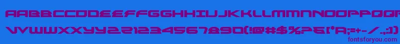 alexisv3bold Font – Purple Fonts on Blue Background