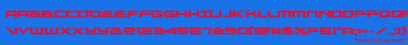 alexisv3bold Font – Red Fonts on Blue Background