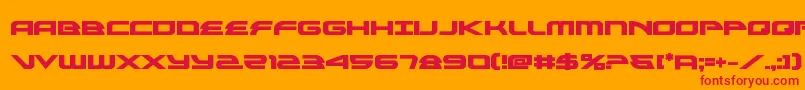 alexisv3bold Font – Red Fonts on Orange Background