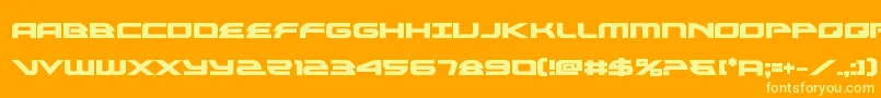 alexisv3bold Font – Yellow Fonts on Orange Background