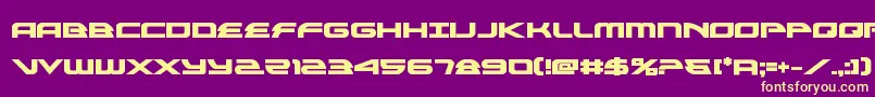 alexisv3bold Font – Yellow Fonts on Purple Background