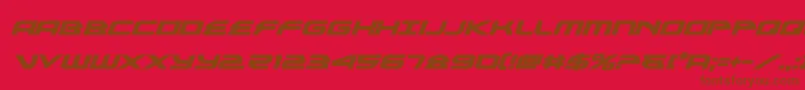 alexisv3boldital Font – Brown Fonts on Red Background