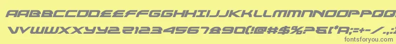 alexisv3boldital Font – Gray Fonts on Yellow Background