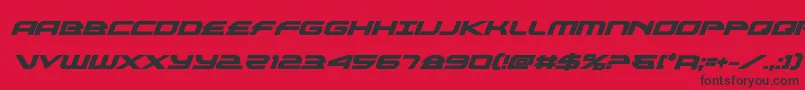 alexisv3boldital Font – Black Fonts on Red Background