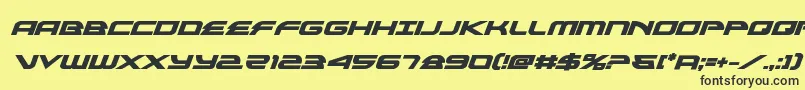 Шрифт alexisv3boldital – чёрные шрифты на жёлтом фоне