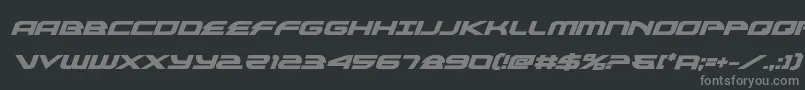 Шрифт alexisv3boldital – серые шрифты на чёрном фоне