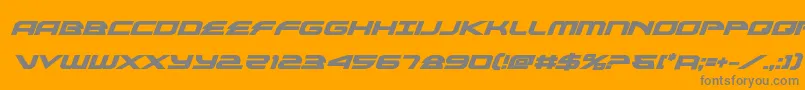 Шрифт alexisv3boldital – серые шрифты на оранжевом фоне