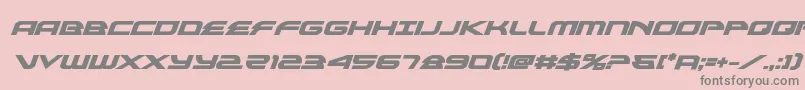 Police alexisv3boldital – polices grises sur fond rose