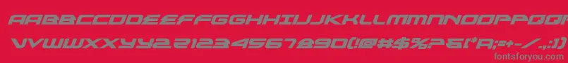 alexisv3boldital Font – Gray Fonts on Red Background