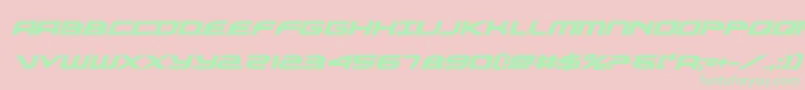 alexisv3boldital Font – Green Fonts on Pink Background
