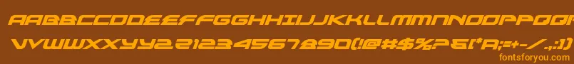 alexisv3boldital Font – Orange Fonts on Brown Background