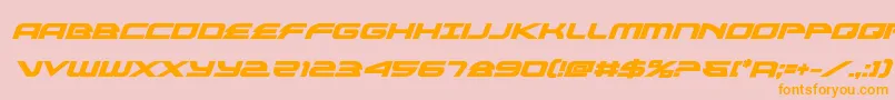 Шрифт alexisv3boldital – оранжевые шрифты на розовом фоне