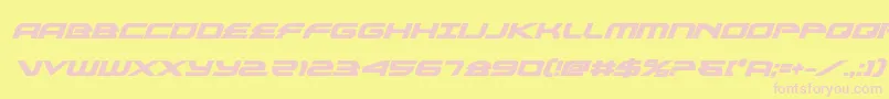 alexisv3boldital Font – Pink Fonts on Yellow Background