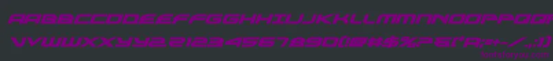 フォントalexisv3boldital – 黒い背景に紫のフォント