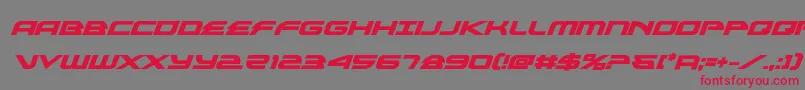 alexisv3boldital Font – Red Fonts on Gray Background