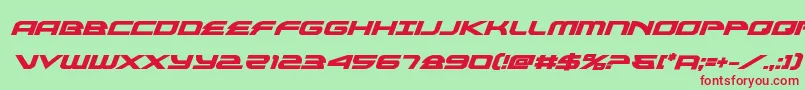 alexisv3boldital Font – Red Fonts on Green Background