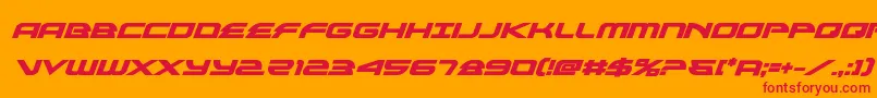 alexisv3boldital Font – Red Fonts on Orange Background