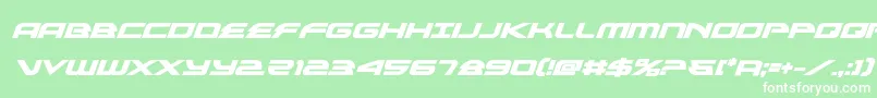 alexisv3boldital-Schriftart – Weiße Schriften auf grünem Hintergrund