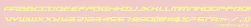alexisv3boldital-Schriftart – Gelbe Schriften auf rosa Hintergrund