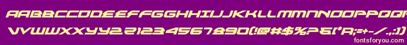 alexisv3boldital Font – Yellow Fonts on Purple Background