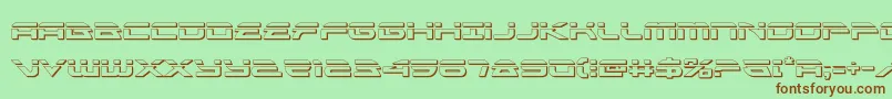 Шрифт alexisv3bullet – коричневые шрифты на зелёном фоне