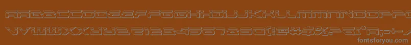 alexisv3bullet Font – Gray Fonts on Brown Background