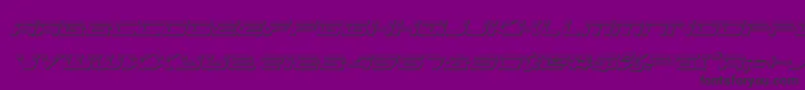 alexisv3bulletital Font – Black Fonts on Purple Background