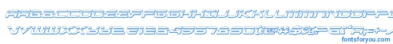 alexisv3bulletital Font – Blue Fonts on White Background