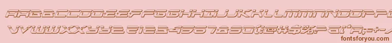 alexisv3bulletital Font – Brown Fonts on Pink Background
