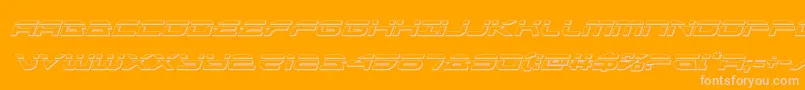 alexisv3bulletital Font – Pink Fonts on Orange Background