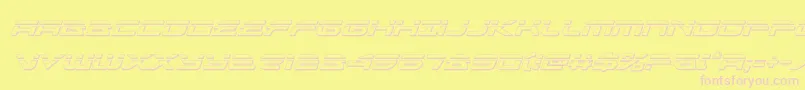 alexisv3bulletital Font – Pink Fonts on Yellow Background