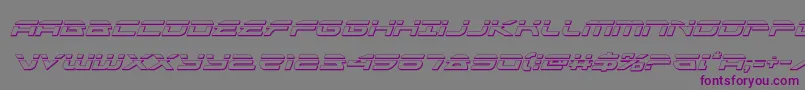 alexisv3bulletital Font – Purple Fonts on Gray Background