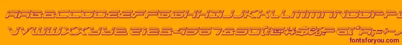 alexisv3bulletital Font – Purple Fonts on Orange Background