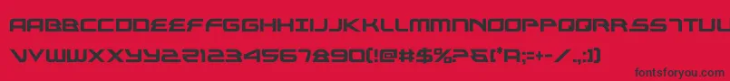 alexisv3cond Font – Black Fonts on Red Background
